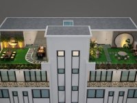 公寓式酒店室內(nèi)裝修裝飾設計效果-1225-02