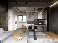 工業(yè)風格家居裝修裝飾室內(nèi)設(shè)計效果-A512-4